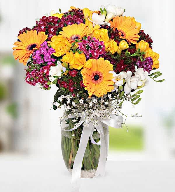 Seasonal Flowers of Turkey in Vase