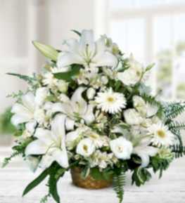 Lilium and White Gerberas