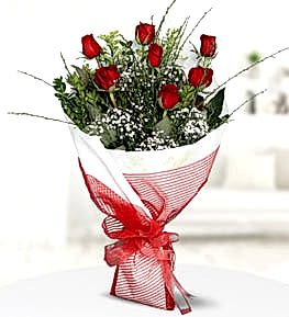 Bouquet of 7 Red Roses