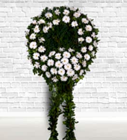 White Gerberas Wreath for Ceremonies