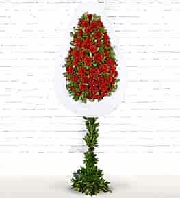 Red Gerberas Basket Stand