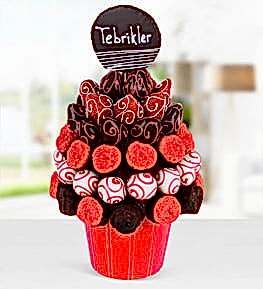 Fresh Flowers Cooky Basket