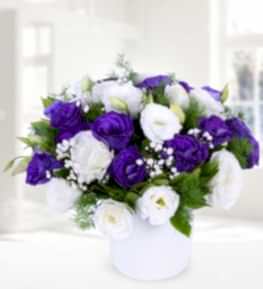 Lisianthus in a Ceramic